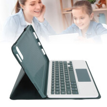 Funda con teclado Bluetooth verde oscuro para Xiaomi Pad 6 Pro 11