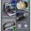 Kinderkaraokemachine, draadloze draagbare Bluetooth-luidspreker met microfoon, zwart 4