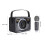 Kinderkaraokemachine, draadloze draagbare Bluetooth-luidspreker met microfoon, zwart 2