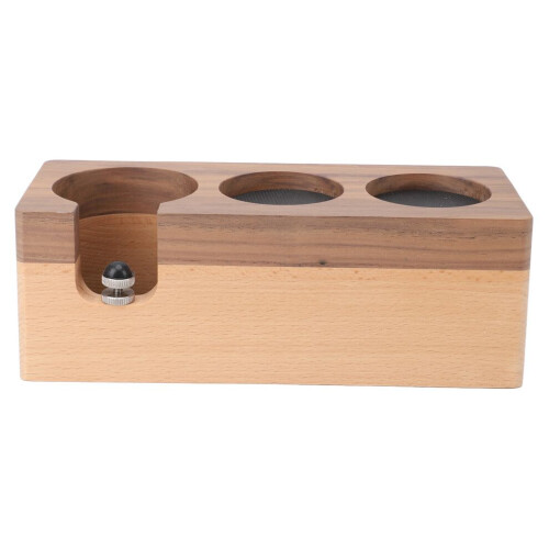 Elegante supporto in legno per pressino da caffè per bar e casa 51 2