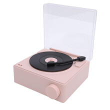 Bonito altavoz portátil con Bluetooth, color rosa, 1200 mAh