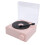 Leuke roze draagbare Bluetooth-platenspeler met luidspreker (1200 mAh) 1