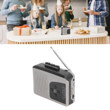 Magnétophone portable à cassettes avec radio AM/FM et alimentation USB