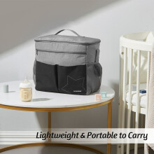 Bolsa de mamá impermeable insular con gran capacidad y multifunción para viajes de bebé