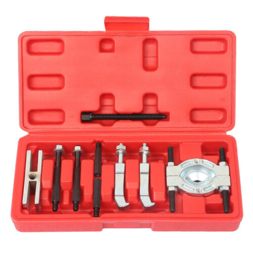 9pcs Bearing Puller Kit Chrome-Vanadium Steel Disassembly Tool 15-38mm
