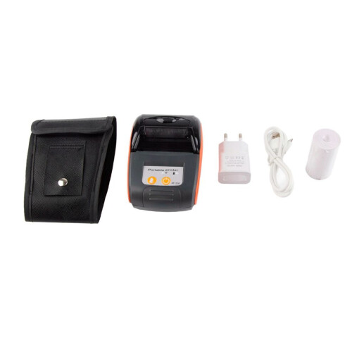 Wireless Portable Receipt Printer Bluetooth Thermal Bill Printer 58 mm (Orange, ) 1