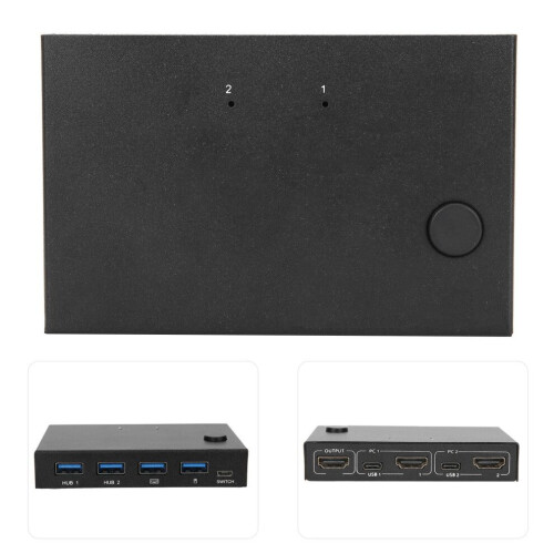 Switch KVM HDMI a 2 porte per tastiera e mouse con supporto 4K