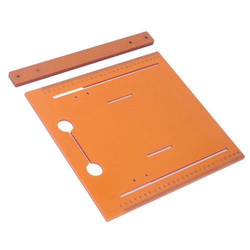 Cutting Machine Base Plate 30x28cm with 3cm Margin & Circular Saw Guide Rail