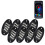 Brightness Adjustable 8pc LED Rock Lights with APP Sync for UTVs 3