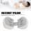 Adjustable U-Shaped Pregnancy Pillow - Gray, Soft Breathable Polyester Cotton 4