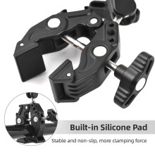 Super Clamp Mount with Dual Ball Heads, 1.5kg Load