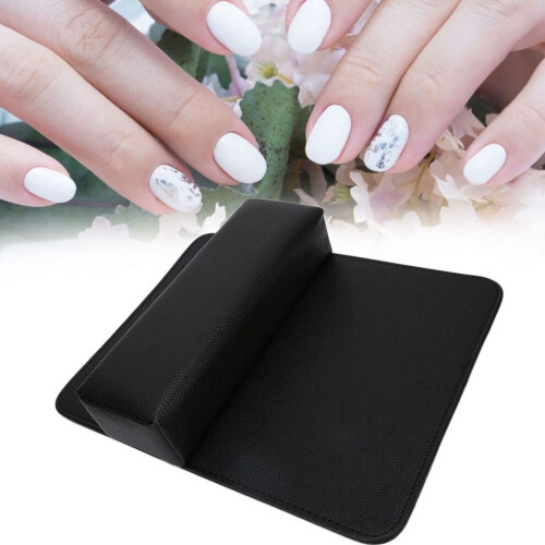 Tapis de manucure noir confortable - Durable et résistant à l'usure