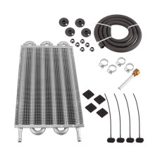 Aluminiumlegering 4-6-8-rijige auto-airco-condensor, slank formaat, zwart/zilver