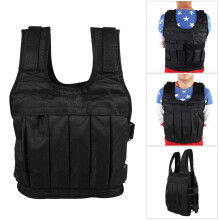 Verstellbare Trainingsweste mit 50 kg Gewicht und 12 Taschen fürs Training