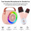 Draadloze roze draagbare karaokespeaker 10W met dubbele microfoon, 15M Bluetooth 2