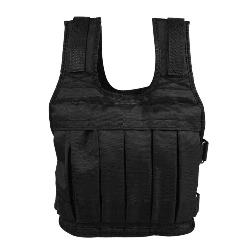Adjustable 50KG Weighted Training Vest with 12 Pockets for Workout 1