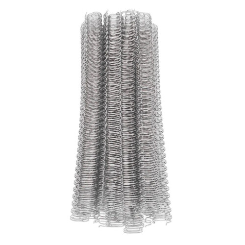 Double Loop Wire Binding Spine 1/2in, 34 Loops, 100 Sheets Capacity, Silver 2