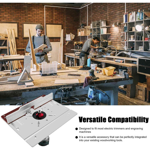 Router Base Plate For Router Inserts, 180 Degree Angle, Backing Push Plate, Multi Function Woodworking, Set Of 2 3 4 1