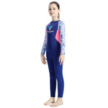 Combinaison intégrale en néoprène 2,5 mm pour enfants, rose/bleu, tailles S à XXL