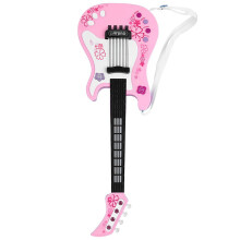 Multifunktionale Kinderbassgitarre, Spielzeug, leichtes Musikinstrument, rosa