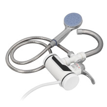 3000-W-Durchlauferhitzer mit Duscharmatur und EU-Stecker