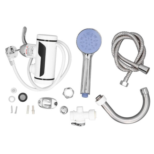 3000-W-Durchlauferhitzer mit Duscharmatur und EU-Stecker 1