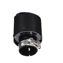Terminale di scarico universale per auto, accessorio per modifica auto, ingresso 63 mm, uscita 101 mm
