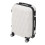 Living And Home 20 Inch Wavy Texture Hard Shell Travel Suitcase, White 1