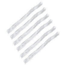 100 bobinas de encuadernación en espiral de PVC blanco, 16 mm, 48 dientes para hojas A4