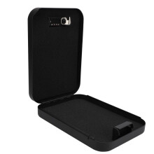 Caja de seguridad portátil de acero con código de 3 dígitos, tamaño de viaje, para uso en casa o en