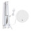 Adjustable White LED Swing Arm Desk Lamp 12W USB with Round Base 3