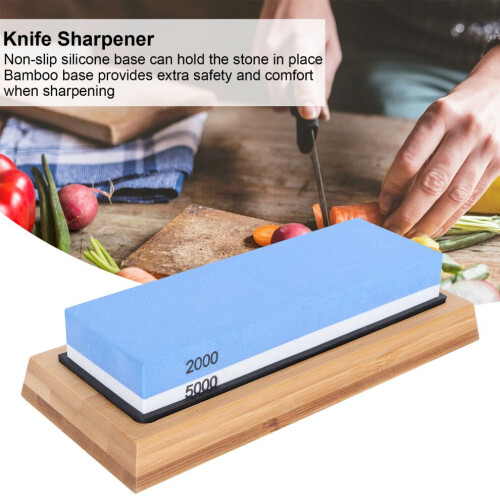 Professional Blue 2000+5000 Grit Sharpening Stone for Knives 2