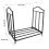 Porte-bûches robuste en fer, support à bûches et bois de chauffage durable 2