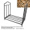 Porte-bûches robuste en fer, support à bûches et bois de chauffage durable 4