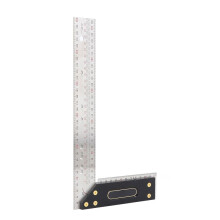 Règle de mesure en L en acier inoxydable 300 mm, équerre de charpentier de haute précision