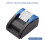 Stampante termica per ricevute da 58 mm USB e BT, portatile, nera e blu 1