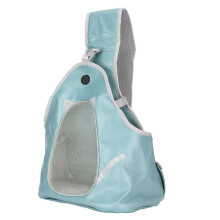 Opvouwbare schoudertas van PU-leer voor katten en kleine honden, 35 cm hoog