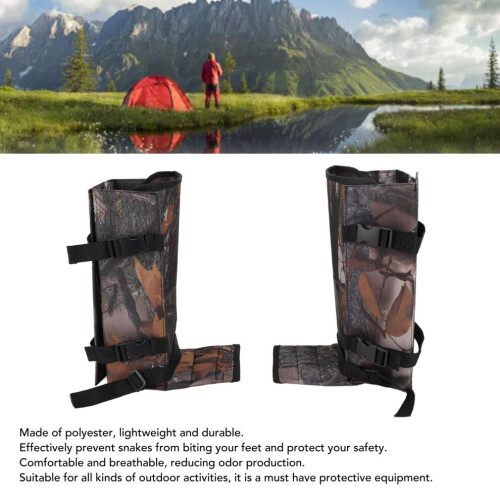 Lätta polyesterormskydd för vandring och camping, andningsbara benskydd 2