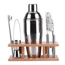 Accessoires voor thuisbartenders: Cocktailshakerset voor mixologie, gereedschap van 18/8 roestvrij staal, mixologie cadeauset, elegant uiterlijk,