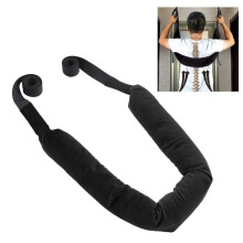 Verstelbare lendenwervelretractorgordel, schuimrubberen fleece, zwart