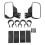Universal UTV Side Rearview Mirrors, Wide View, Easy Adjust 3