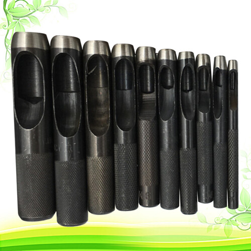 10 Unidades Aço Oco Para Couro 1mm-10mm 2