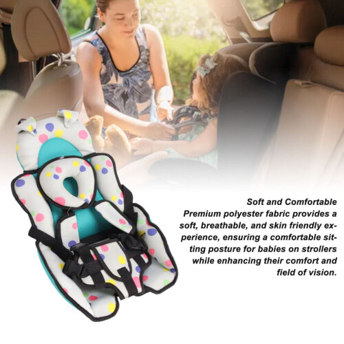Coussin souple en polyester pour siège auto bébé, modèle 3, compatible avec les poussettes. 2