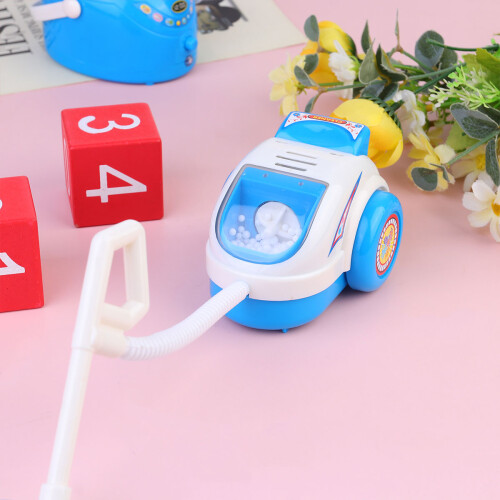 Children Pretend Play Educational Set Simulative Blue Vacuum Cleaner 2