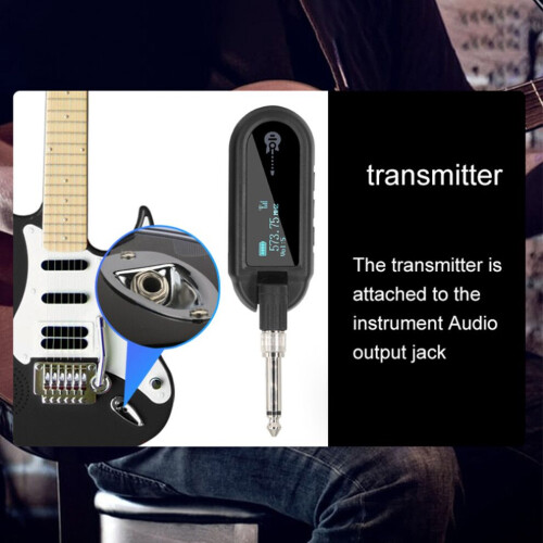 Trasmettitore per chitarra con segnale stabile per design compatto da 6,35 mm e 3,5 mm 1