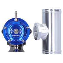Aluminium-Turbo-Blow-Off-Ventil, 2,5 Zoll Flanschrohr, blau, für RS/Type-S-Fahrzeuge