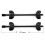 370MM Heavy Duty Coil Spring Compressor Set, 2 Pack, Cast Steel, Black 2