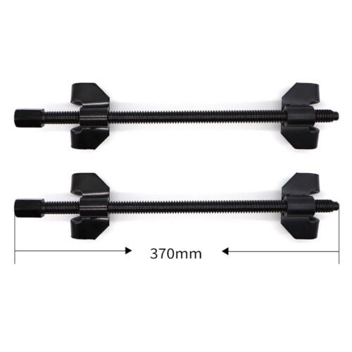 370MM Heavy Duty Coil Spring Compressor Set, 2 Pack, Cast Steel, Black 1