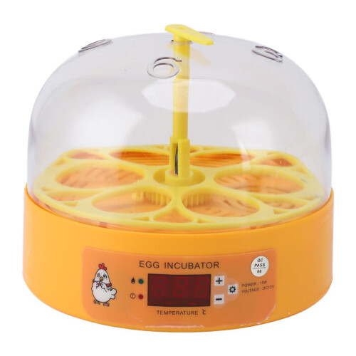 Egg Incubator 6 Eggs, Smart Temperature Control, Manual Egg Turning EU Plug