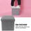 Foldable Storage Ottoman Bench, Multi-Purpose Seat, 30x30x30cm 4